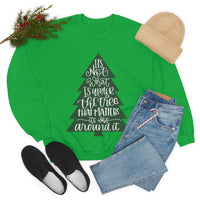 It's What is Around the Tree That Matters Unisex Heavy Blend Crewneck Sweatshirt! Winter Vibes!