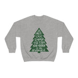 It's What is Around the Tree That Matters Unisex Heavy Blend Crewneck Sweatshirt! Winter Vibes!