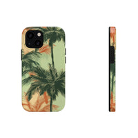 Palm Tree's Green and Orange Tough Phone Cases, Case-Mate! Summer Vibes!