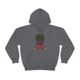 Just Really Love Christmas Bun Girl Unisex Heavy Blend Hooded Sweatshirt! Winter Vibes!