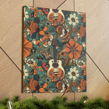 Floral Vintage 70's Inspired Guitar Canvas Gallery Wraps!