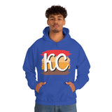 Kansas City Football Paint Stripe KC Unisex Heavy Blend Hooded Sweatshirt! Football Season!