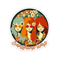 Vintage Sunshine Time 70's Inspired Vinyl Stickers!