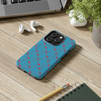 Valentines Day Tic Tac Toe Hearts Blue Tough Phone Cases, Case-Mate! Spring Vibes!