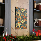 Vintage 70's Inspired Elephant Florals Canvas Gallery Wraps!