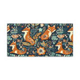 Vintage 70's Inspired Floral Foxy Canvas Gallery Wraps!