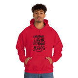 Christmas Is All About Jesus Unisex Heavy Blend Hooded Sweatshirt! Winter Vibes!