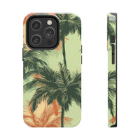 Palm Tree's Green and Orange Tough Phone Cases, Case-Mate! Summer Vibes!