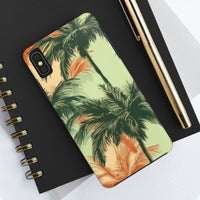 Palm Tree's Green and Orange Tough Phone Cases, Case-Mate! Summer Vibes!