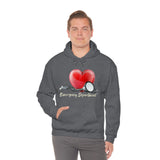 Valentines Day Stethoscope Heart Hug Emergency Department Unisex Heavy Blend Hooded Sweatshirt! Spring Vibes!