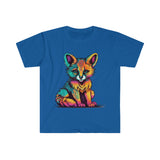 Hippie Neon Fox Kit Unisex Graphic Tees! Summer Vibes!