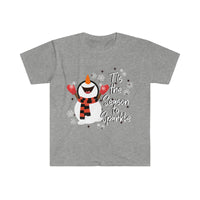 Snowman, Tis The Season To Sparkle, Kansas, Graphic Tees, Freckled Fox Company