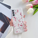 Ultra Clear Floral Painted Silicone Phone Case for Samsung Galaxy S Series