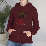 Just Really Love Christmas Bun Girl Unisex Heavy Blend Hooded Sweatshirt! Winter Vibes!