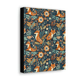 Vintage 70's Inspired Floral Foxy Canvas Gallery Wraps!