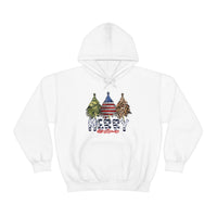 Rustic Military Merry Christmas Holiday Unisex Heavy Blend Hooded Sweatshirt! Winter Vibes!