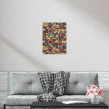 Vintage 70's Inspired Musical Notes Florals Premium Matte Vertical Posters!