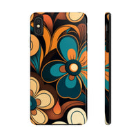 Vintage Florals Brown and Teal Tough Phone Cases, Case-Mate!