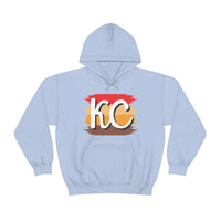 Kansas City Football Paint Stripe KC Unisex Heavy Blend Hooded Sweatshirt! Football Season!