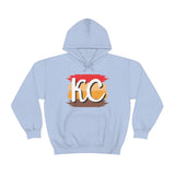 Kansas City Football Paint Stripe KC Unisex Heavy Blend Hooded Sweatshirt! Football Season!