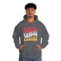 Kansas City Football Ride The Red Wave Unisex Heavy Blend Hooded Sweatshirt! Football Season! Spring Vibes!