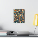 Vintage 70's Inspired Floral Foxy Canvas Gallery Wraps!