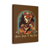 Vintage 70's Inspired Music Sings To My Soul Canvas Gallery Wraps!