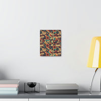 Vintage 70's Inspired Musical Notes Floral Canvas Gallery Wraps!