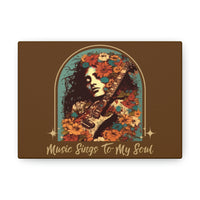 Vintage 70's Inspired Music Sings To My Soul Canvas Gallery Wraps!