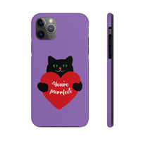 Valentines Day Your Perfect Kitten Purple Tough Phone Cases, Case-Mate! Spring Vibes!