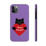 Valentines Day Your Perfect Kitten Purple Tough Phone Cases, Case-Mate! Spring Vibes!