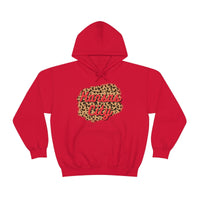 Kansas City Football Leopard Print Unisex Heavy Blend Hooded Sweatshirt! Football Season!