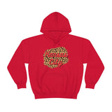 Kansas City Football Leopard Print Unisex Heavy Blend Hooded Sweatshirt! Football Season!