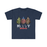 Rustic Military Merry Christmas Holiday Unisex Graphic Tees! Winter Vibes!