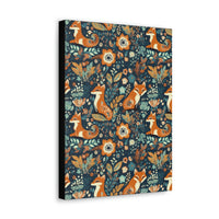 Vintage 70's Inspired Floral Foxy Canvas Gallery Wraps!