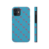 Valentines Day Tic Tac Toe Hearts Blue Tough Phone Cases, Case-Mate! Spring Vibes!