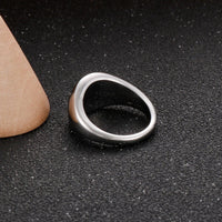 Classic Square Stainless Steel Signet Ring for Men