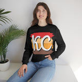 Kansas City Football Paint Stripe Vintage KC Unisex Heavy Blend Crewneck Sweatshirt! Football Season!