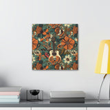 Floral Vintage 70's Inspired Guitar Canvas Gallery Wraps!
