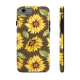 Brown Sunflowers Tough Phone Cases, Case-Mate! Summer Vibes!