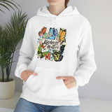 Kindness Matters Vintage Butterflies Unisex Heavy Blend Hooded Sweatshirt! Spring Vibes!