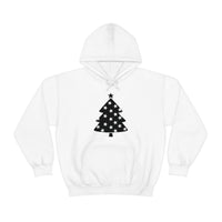 Star Christmas Tree Minimalistic Design Unisex Heavy Blend Hooded Sweatshirt! Winter Vibes!