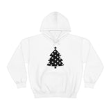 Star Christmas Tree Minimalistic Design Unisex Heavy Blend Hooded Sweatshirt! Winter Vibes!