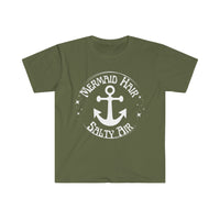 Mermaid Hair and Salty Air Anchor Light Version Unisex Graphic Tees! Summer Vibes!