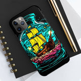 Ship in a Bottle Neon Colors Tough Phone Cases!