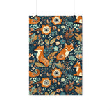 Vintage Foxy Florals 70s Inspired Premium Matte Vertical Posters!