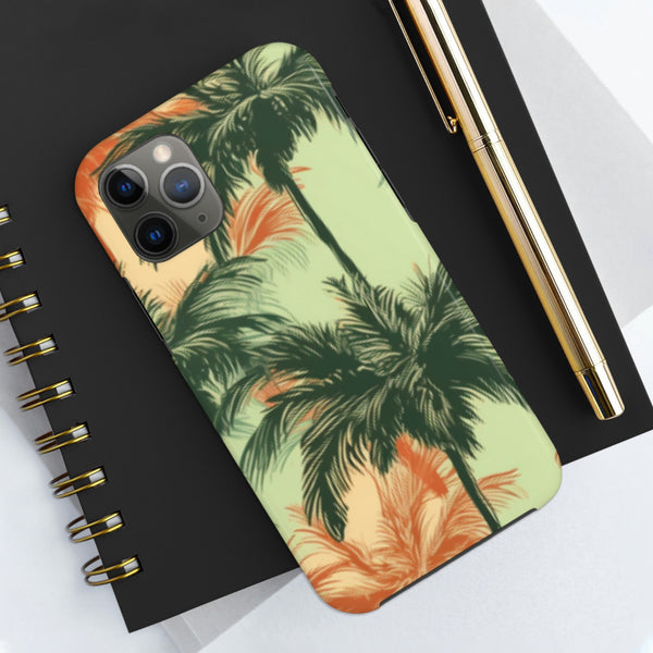 Palm Tree's Green and Orange Tough Phone Cases, Case-Mate! Summer Vibes!