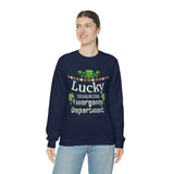 Lucky To Be in The Emergency Department Unisex Heavy Blend Crewneck Sweatshirt! Spring Vibes!