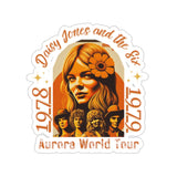 Vintage 70's Inspired Daisy Jones Band Sticker World Tour Vinyl Stickers!