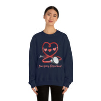 Valentines Day Emergency Department Stethoscope Heart Unisex Heavy Blend Crewneck Sweatshirt! Spring Vibes!